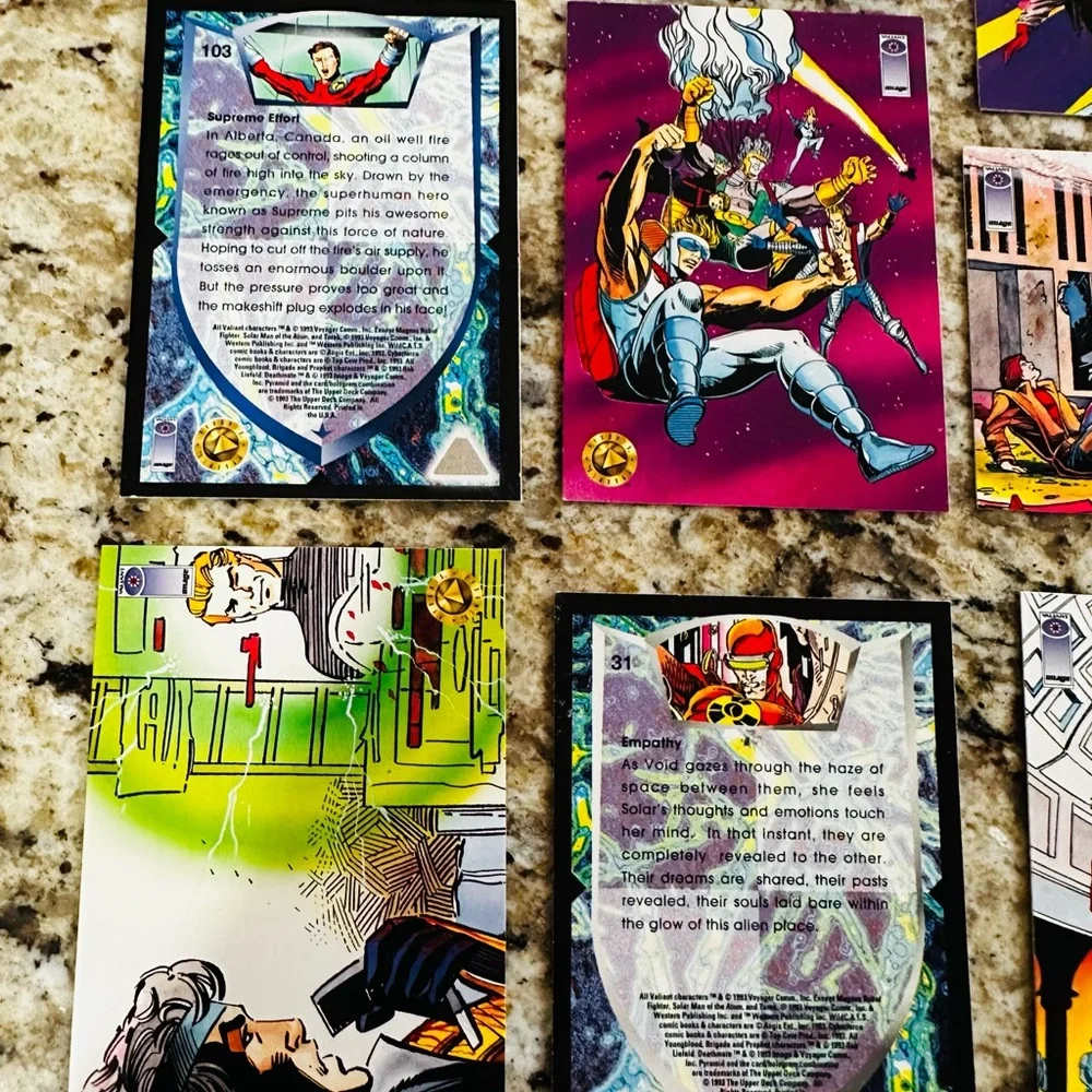 DC Comic Vibrant Vintage Comic Book Trading Cards Collection